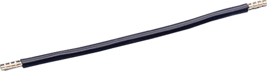 Jäger Direkt 611775 Verdrahtungsbrücke 350 mm beidseitig mit 11 mm Aderendhülsen Verdrahtungsbrücke Schwarz 10 mm² 1 St.