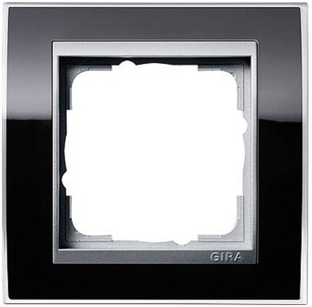 Abdeckrahmen 1fach Alu Event Klar Schwarz-0