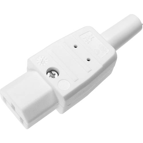 Martin Kaiser 794/ws Kaltgeräte-Steckverbinder 794 Buchse, gerade Gesamtpolzahl: 2 + PE 10 A Weiß 1 St.