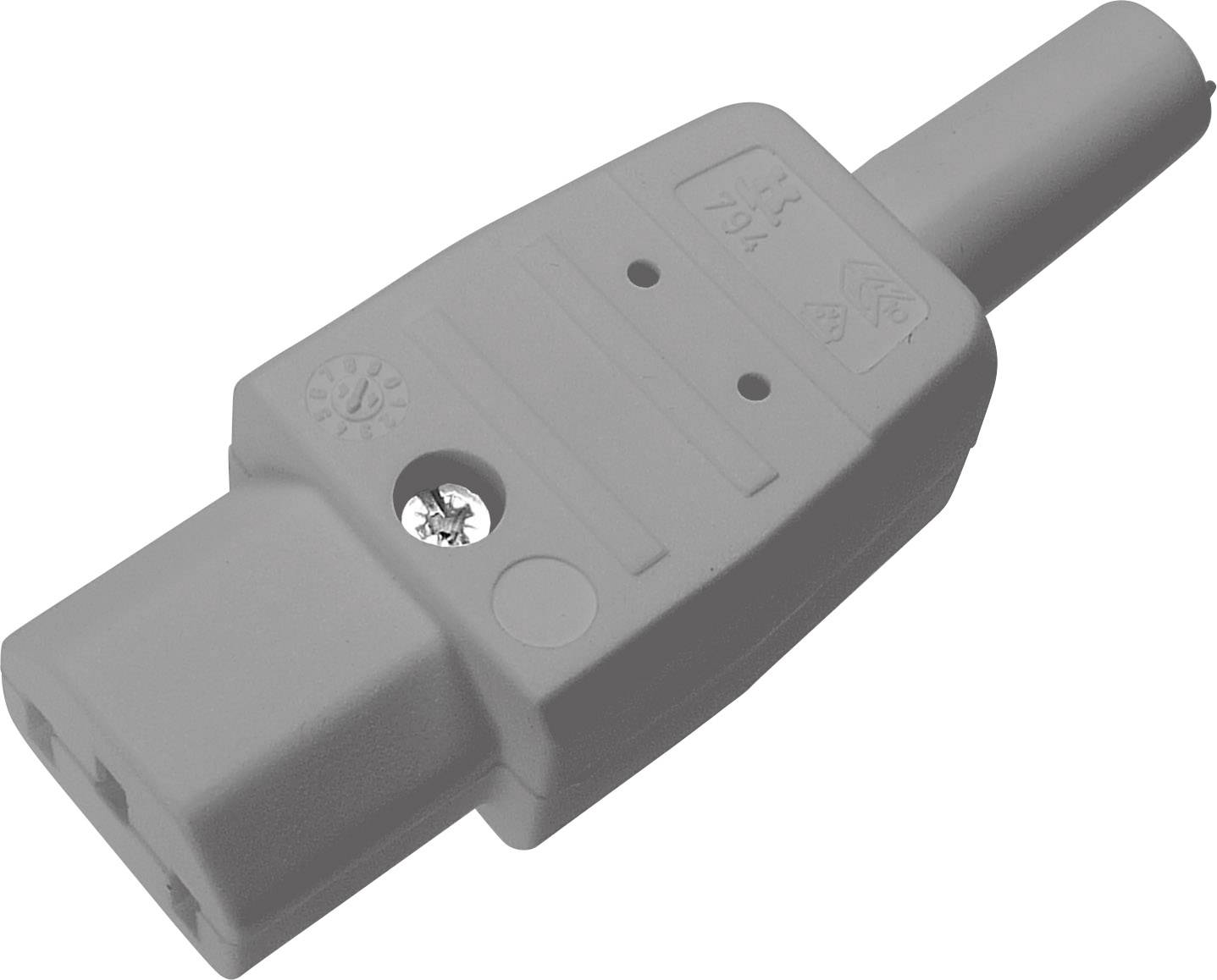 10 x Kaiser 794 Kaltgerätebuchse Kaltgerätestecker schwarz IEC 320 C13 gerade