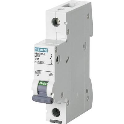 Siemens 5SL6110-6  Leitungsschutzschalter    1polig 10 A  230 V, 400 V
