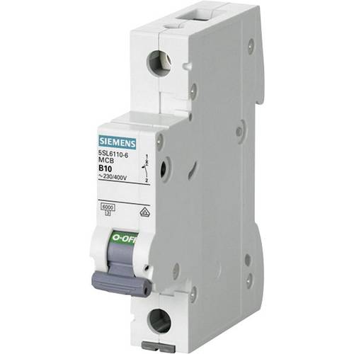 Siemens 5SL61106 5SL61106 5SL6110-6 Leitungsschutzschalter 1polig 10 A 230 V, 400 V