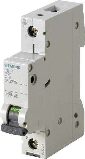 6 Miniatur Leitungsschutzschalter 6 KA 1 Pole b-16 a Siemens 5sl6116