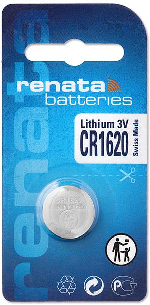RENATA Knopfzelle CR 1620 Lithium Renata CR1620 68 mAh 3 V 1 St.