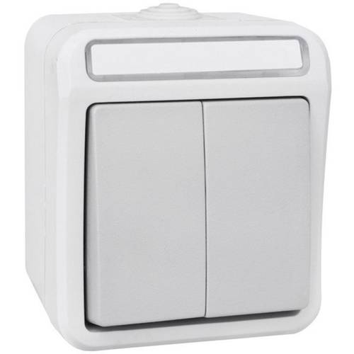 Thumbnail - Peranova 102445 Feuchtraum-Schalterprogramm Serienschalter Pera Hellgrau, Dunkelgrau 1 St.