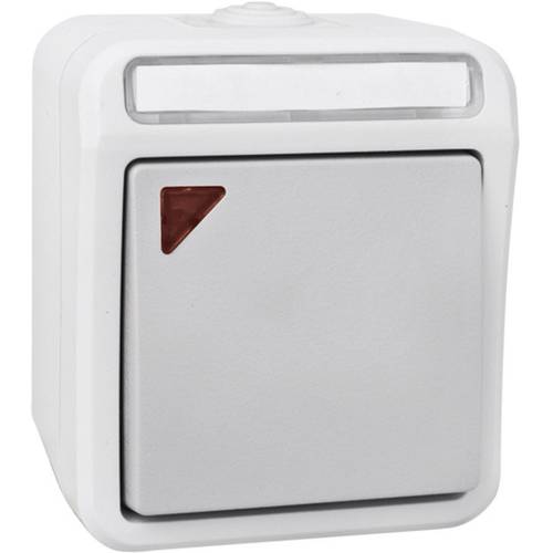 Peranova 102450 Feuchtraum-Schalterprogramm Wechselschalter Pera Hellgrau, Dunkelgrau 1 St.