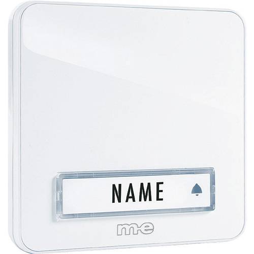 Thumbnail - m-e modern-electronics KTA-1 W Klingelplatte mit Namensschild 1fach Weiß 12 V/1 A