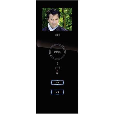 m-e modern-electronics VDV-503 Vistadoor Video-Türsprechanlage Kabelgebunden Inneneinheit 1 Familienhaus Schwarz