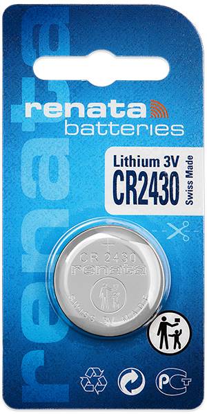 RENATA Knopfzelle CR 2430 Lithium Renata CR2430 285 mAh 3 V 1 St.