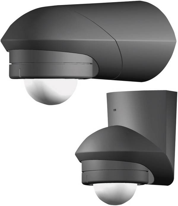 Grothe 94534 Aufputz PIR-Bewegungsmelder 240 ° Relais Schwarz IP55
