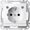 Merten Einsatz Schutzkontakt-Steckdose System M, 1-M, M-Smart, M-Plan, M-Creativ Polarweiß glänzend MEG2304-0319 1 St.