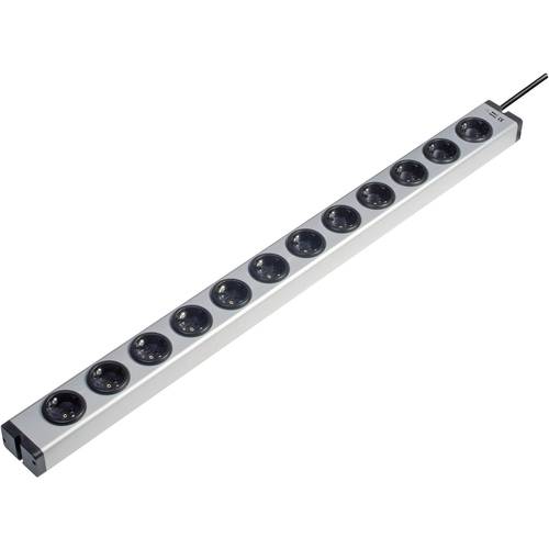 Ehmann 0600x00122031 Steckdosenleiste 12fach Aluminium Schutzkontakt 1 St.