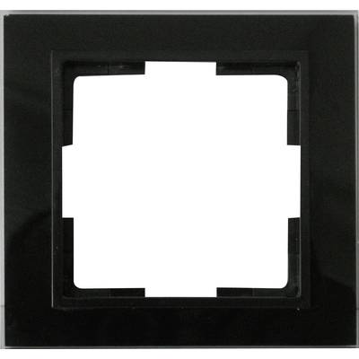 GAO 1fach Rahmen  Modul Glas Schwarz EFV001-B