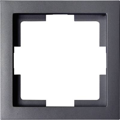 GAO 1fach Rahmen  Modul Schwarz EFT001black