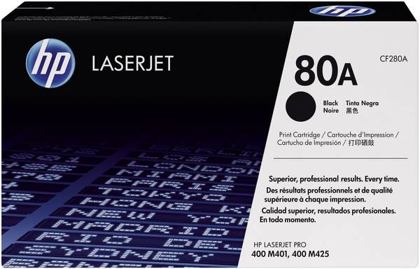 HP Toner 80A Original  Schwarz 2700 Seiten CF280A