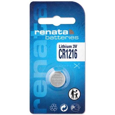 Renata Knopfzelle CR 1216 3 V 1 St. 25 mAh Lithium CR1216 MFR