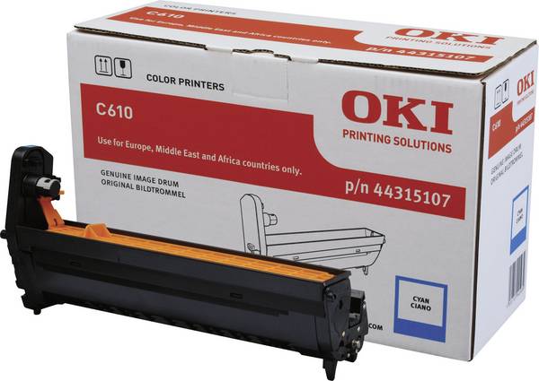 OKI Trommeleinheit Trommel Drum Unit C610 44315107 Original Cyan 20000 Seiten