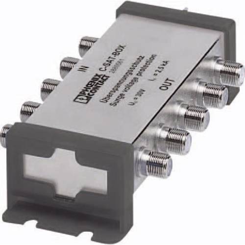 Thumbnail - Phoenix Contact 2880561 C-SAT-BOX Überspannungsschutz-SAT-Verteiler Überspannungsschutz für: DVB-S, Sat (F-Stecker) 1 St...