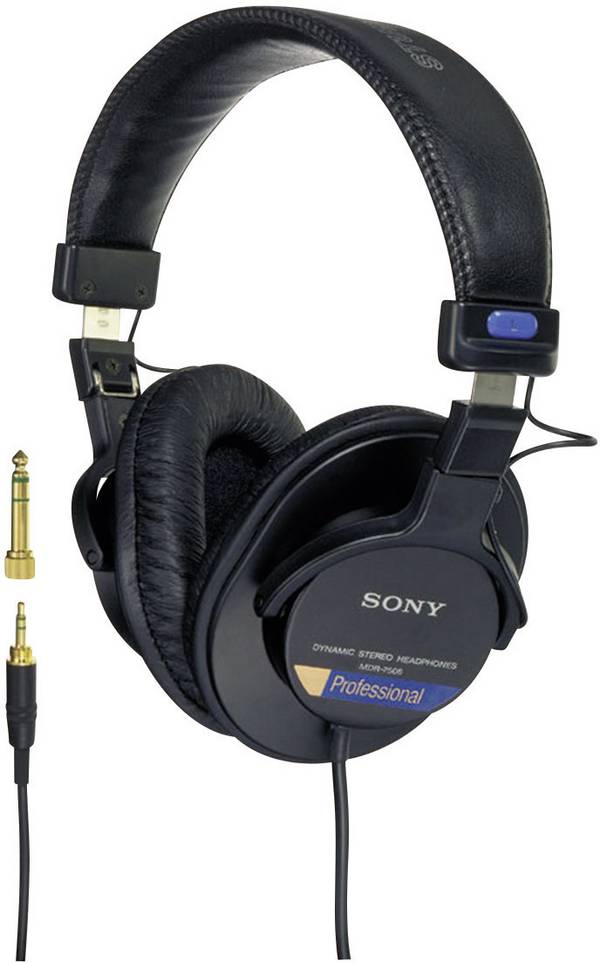 Sony MDR-7506 Over Ear Kopfhörer kabelgebunden Schwarz Studio