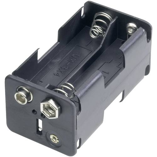 Goobay 12466 Batteriehalter 4x Mignon (AA) Druckknopfanschluss (L x B x H) 61.5 x 30 x 31.5 mm