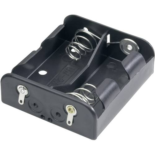 Goobay 45834 Batteriehalter 2x Baby (C) Lötanschluss (L x B x H) 62 x 56 x 23 mm