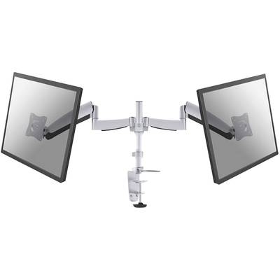 Neomounts FPMA-D950D 2fach Monitor-Tischhalterung 25,4 cm (10") - 68,6 cm (27") Silber Neigbar, Schwenkbar, Rotierbar