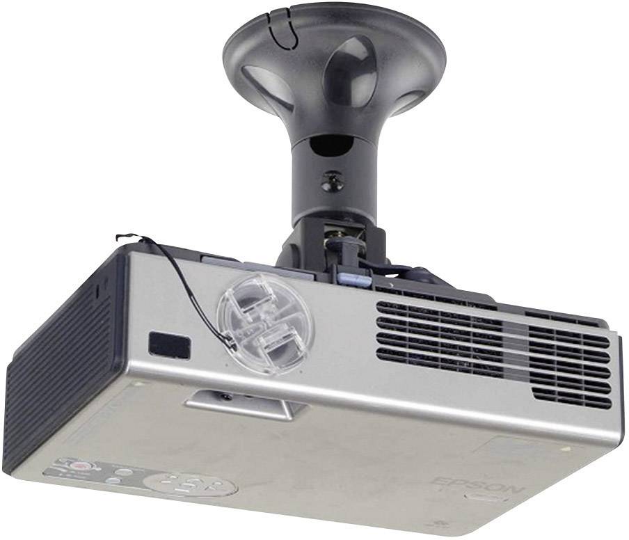 Neomounts BEAMER-C50 Beamer-Deckenhalterung Neigbar, Drehbar Boden-/Deckenabstand (max.): 18.5 cm Schwarz-1