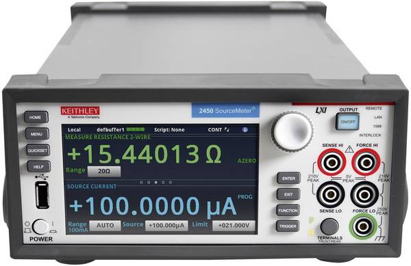 Keithley 2450 SourceMeter Labornetzgerät, einstellbar -200 - 200 V/DC 0.1 - 1 A 20 W GPIB, USB, LAN, LXI programmierbar Anzahl Ausgänge 1 x