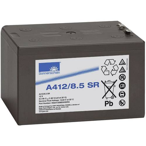GNB Sonnenschein A412/8,5 SR NGA41208D5HS0RA Bleiakku 12 V 8.5 Ah Blei-Gel (B x H x T) 152 x 98 x 98 mm Flachstecker 6.3...