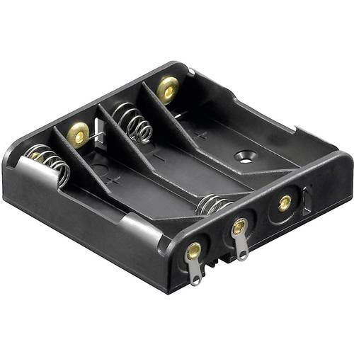 Goobay 12468 Batteriehalter 4x Micro (AAA) Lötanschluss (L x B x H) 52 x 49 x 13 mm