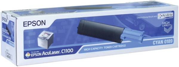 Epson C13S050189 - TonerpatroneToner Cyan S050189 AcuBrite Hohe Kapazität