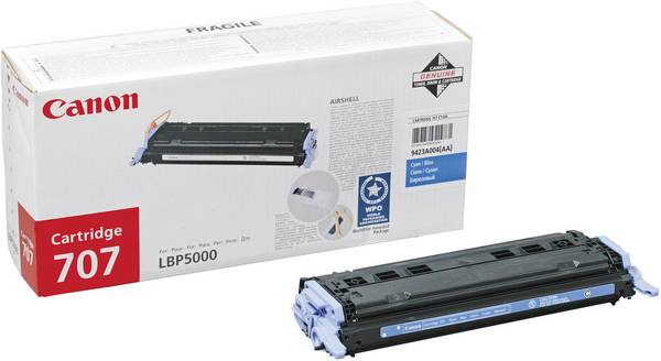 Canon Toner 707C Original  Cyan 2000 Seiten 9423 A 004