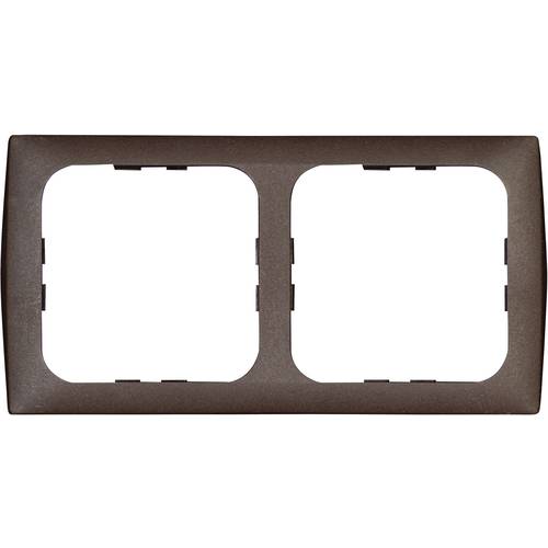inprojal elektrosysteme 2fach Rahmen Braun 102568 1 St.