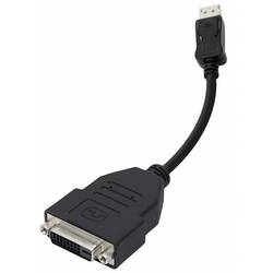 Image of club3D CAC-1000 DisplayPort / DVI Adapter [1x DisplayPort Stecker - 1x DVI-Buchse 24+1pol.] Schwarz 0.11 m