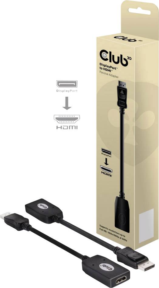 Club 3D - Adapterkabel - DisplayPort männlich-1