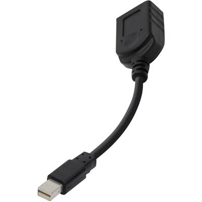 club3D CAC-1110 DisplayPort Adapter [1x Mini-DisplayPort Stecker - 1x DisplayPort Buchse] Schwarz  20.00 cm