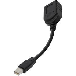 Image of club3D CAC-1110 DisplayPort Adapter [1x Mini-DisplayPort Stecker - 1x DisplayPort Buchse] Schwarz 20.00 cm