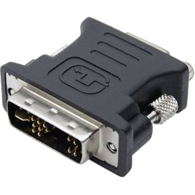 club3D CAA-DMA>CFA DVI / VGA Adapter [1x DVI-Stecker 12+5pol. - 1x VGA-Buchse] Schwarz  
