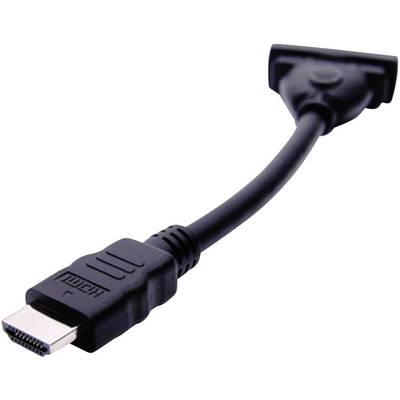 club3D CAC-HMD>DFD HDMI / DVI Adapter [1x HDMI-Stecker - 1x DVI-Buchse 24+5pol.] Schwarz  12.00 cm