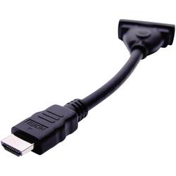 Image of club3D CAC-HMD>DFD HDMI / DVI Adapter [1x HDMI-Stecker - 1x DVI-Buchse 24+5pol.] Schwarz 12.00 cm