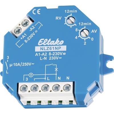 Eltako NLZ61NP-UC Nachlaufschalter Unterputz, Einbau 230 V