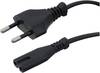 HAWA 1008208 Strom Anschlusskabel Schwarz 1.80 m