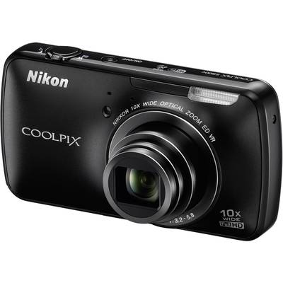 Nikon S800C Digitalkamera 16 Megapixel Opt. Zoom: 10 x Schwarz  