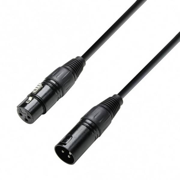 DMX Kabel XLR male auf XLR female 0,5 m