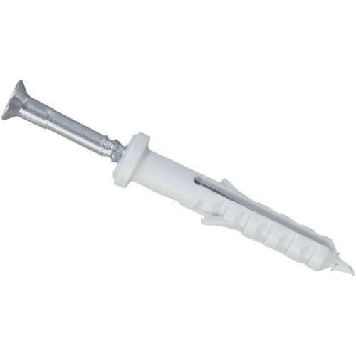 70204 Elektro-Sockelleistensystem Nageldübel Weiß 50 St.