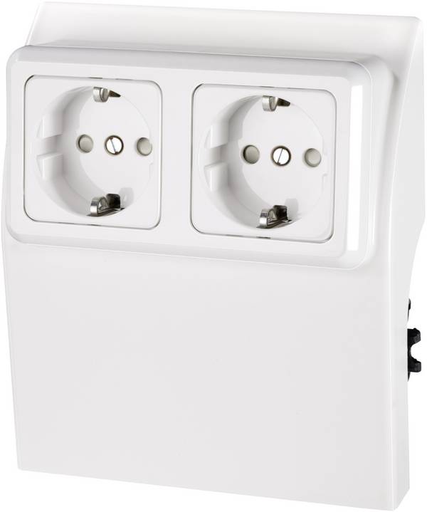 75583 Elektro-Sockelleistensystem  Steckdosencontainer  Weiß 1 St.