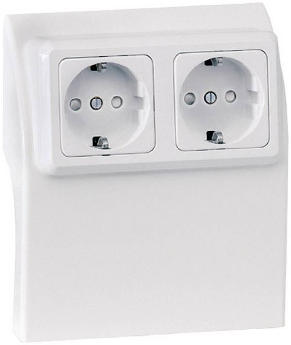 75584 Elektro-Sockelleistensystem  Steckdosencontainer  Weiß 1 St.