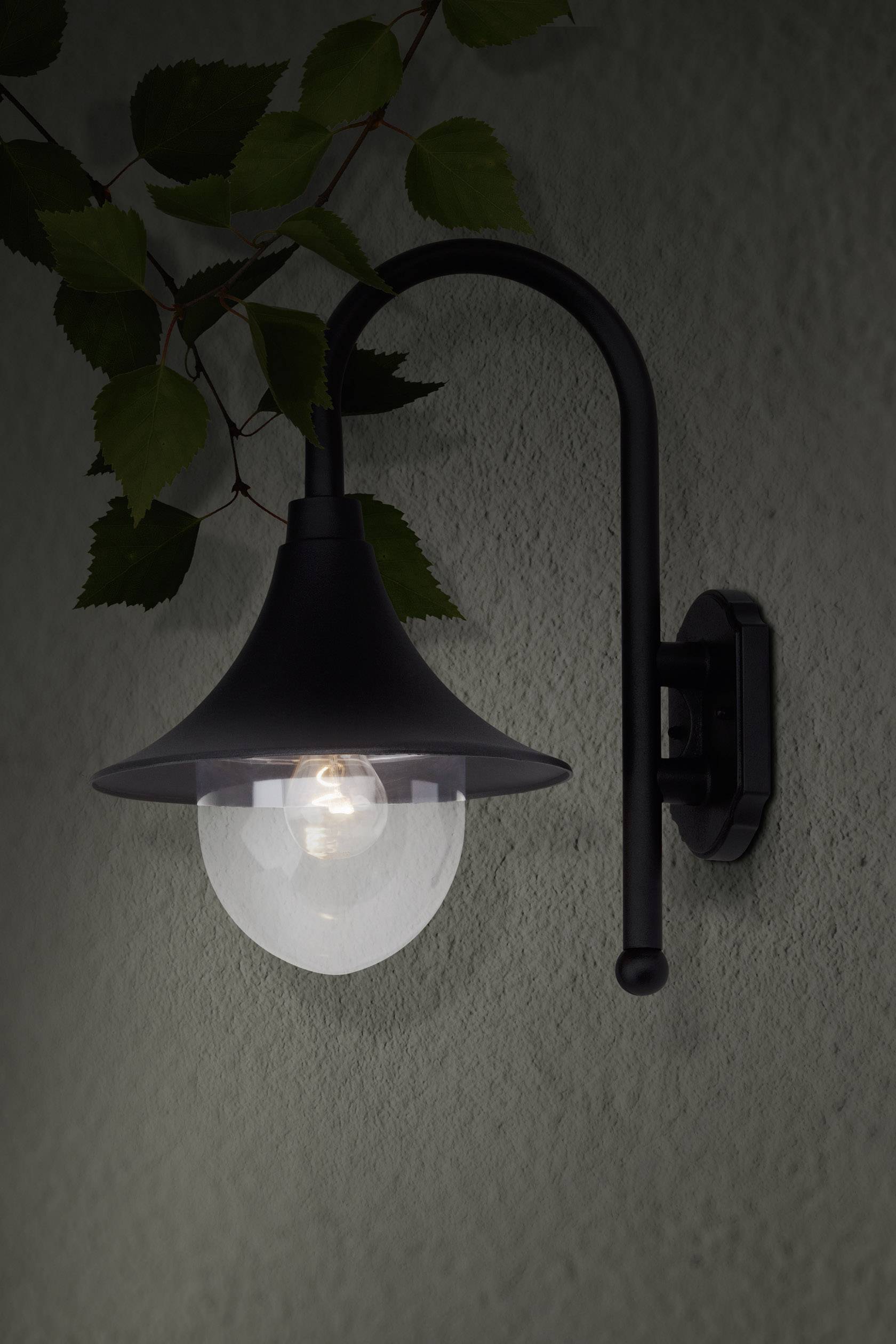 Brilliant Berna 41081/06 Außenwandleuchte Energiesparlampe, LED E27 60 W  Schwarz kaufen | Wandleuchten