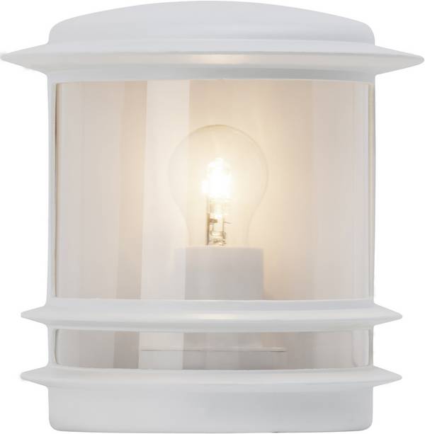 Brilliant Hollywood 47880/05 Außenwandleuchte Energiesparlampe, LED E27 60 W Weiß