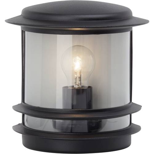 Brilliant Hollywood 47880/06 Außenwandleuchte Energiesparlampe, LED E27 60 W Schwarz